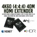 AC-EX40-444: 4K60 (4:4:4) HDR HDMI Extender